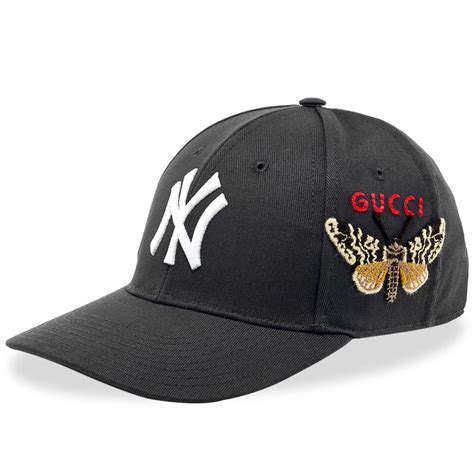 casquette gucci noir baseball|gucci new york yankees.